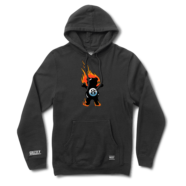Poleron Grizzly - Behind The 8Ball Pullover Hoodie Negro