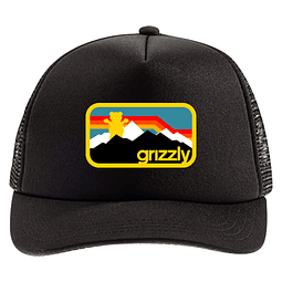Jockey Grizzly Rocky Mountain Trucker Hat Negro