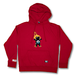 Poleron Grizzly - Behind The 8Ball Pullover Hoodie Rojo