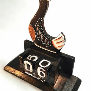 Mangai Wood Calendar Polynesian Bird