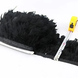 Boa Plumas Negras 15 Cm Aprox Precio 1 Metro