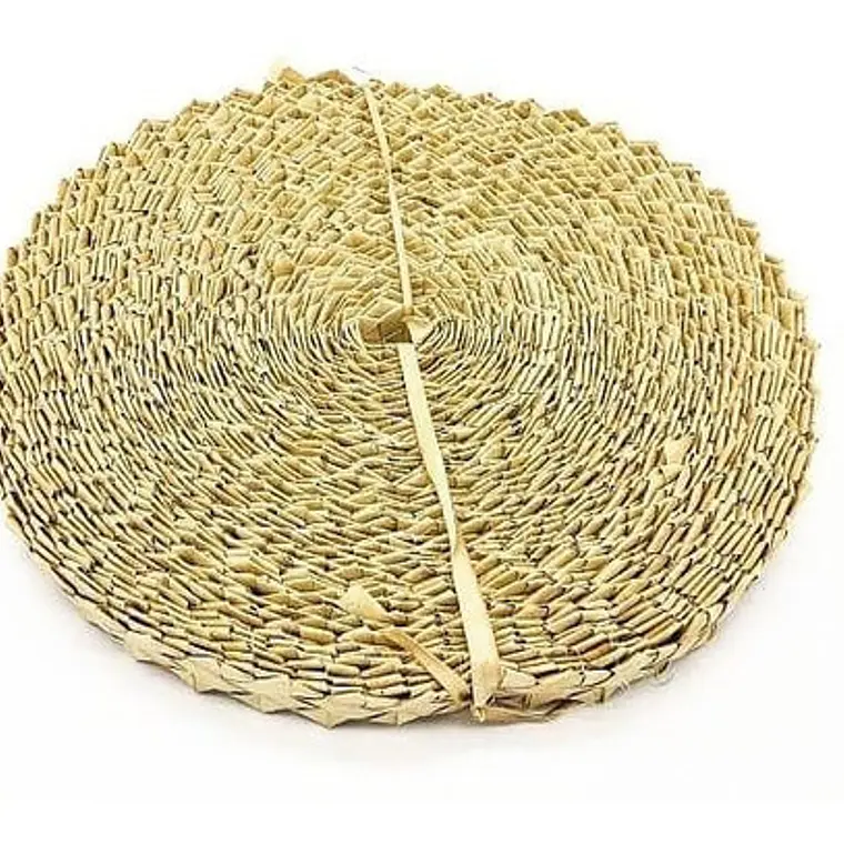 Rollo 10 yardas / 9mts app Lauhala trenzado pandanus para Artesanías 1