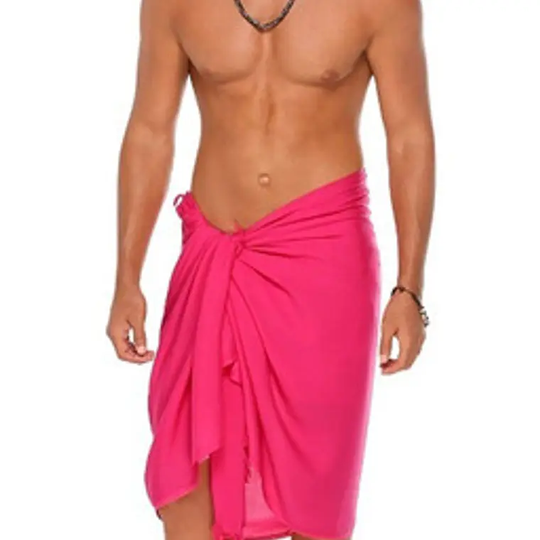 Fuchsia Plain Hawaii Pareo 2