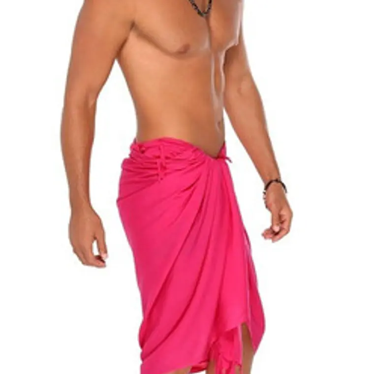 Fuchsia Plain Hawaii Pareo 3
