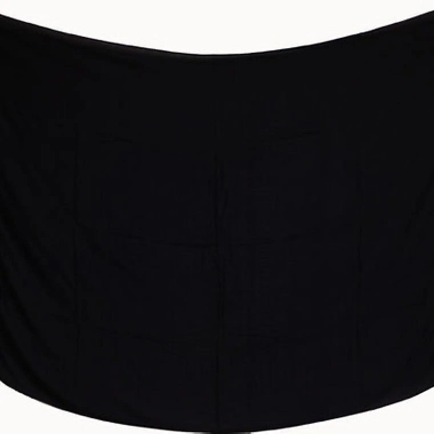 Plain black Hawaii pareo 1