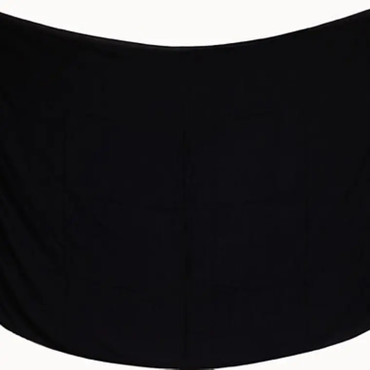 Plain black Hawaii pareo 1