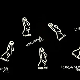 Pareo Grande Rapa Nui Taukiani Diseño Moai