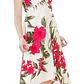 Vestido Mariposa beige con Tipanie fucsia Polinesico importado desde Hawaii - Miniatura 1