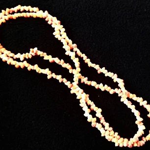 Collar Pipi Hawaii naranjo - largo 105cm 