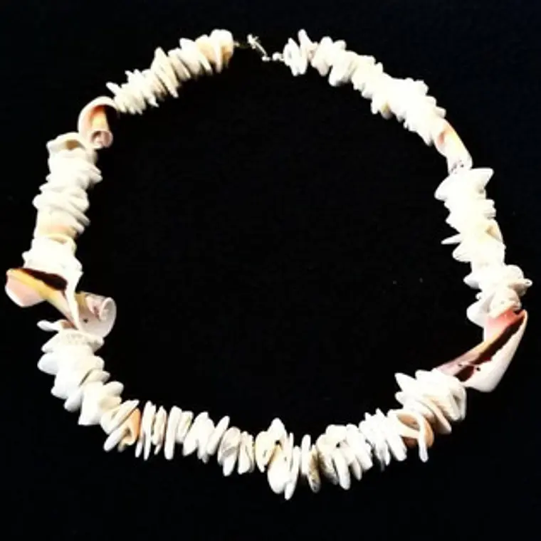 Collar Corto 45cm Conchas Beige 1