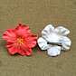 Pack of 5 Red or White Hibiscus Flowers for hair - thumbnail 3