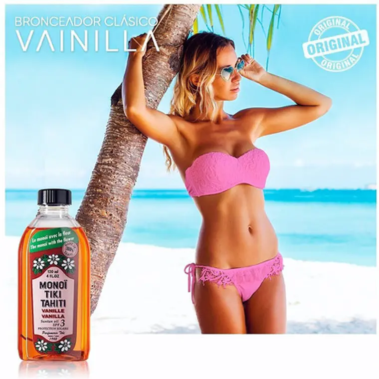 Monoi Tiki Tahiti Vainilla Bronzant Sun Tan Oil 120ml 2