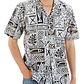 Camisa Hawaii Color Gris Con iconografia Hawaii - thumbnail 1