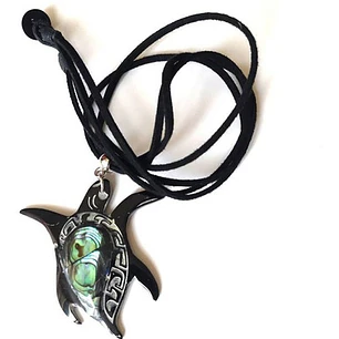 Colgante Tortuga De Nácar Con Abalon/ Diametro 6cm 