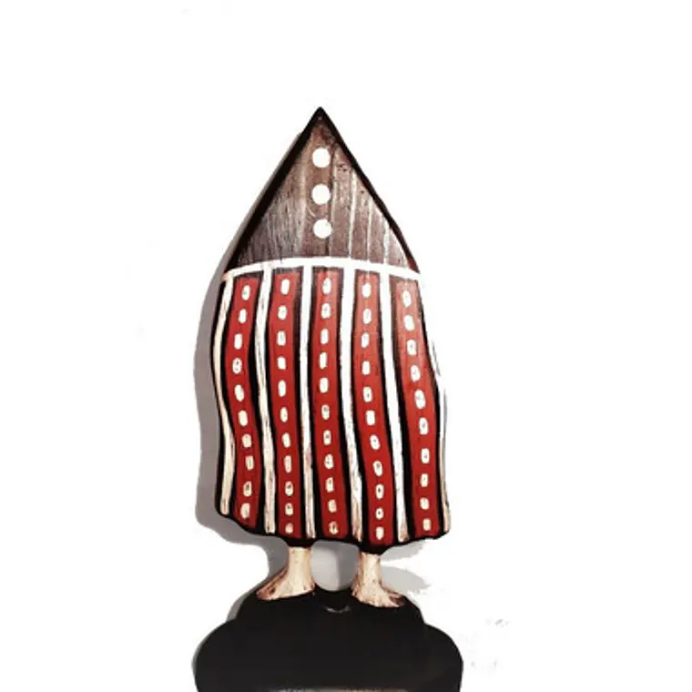 Figura Madera Selknam Tanu 1