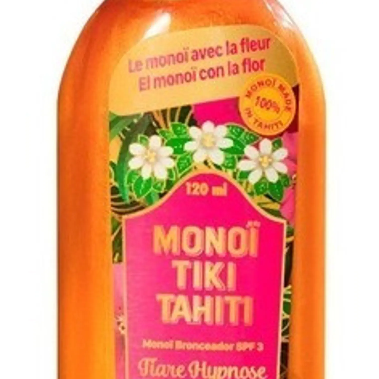 Monoï Tiare Bronceador Oro Spf3 Tiki Tahiti 120ml 1