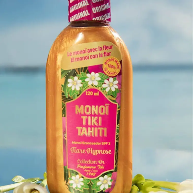 Monoï Tiare Bronceador Oro Spf3 Tiki Tahiti 120ml 2