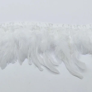 1mt boa de Plumas Blancas Largo 8 A 12 Cm punta redonda