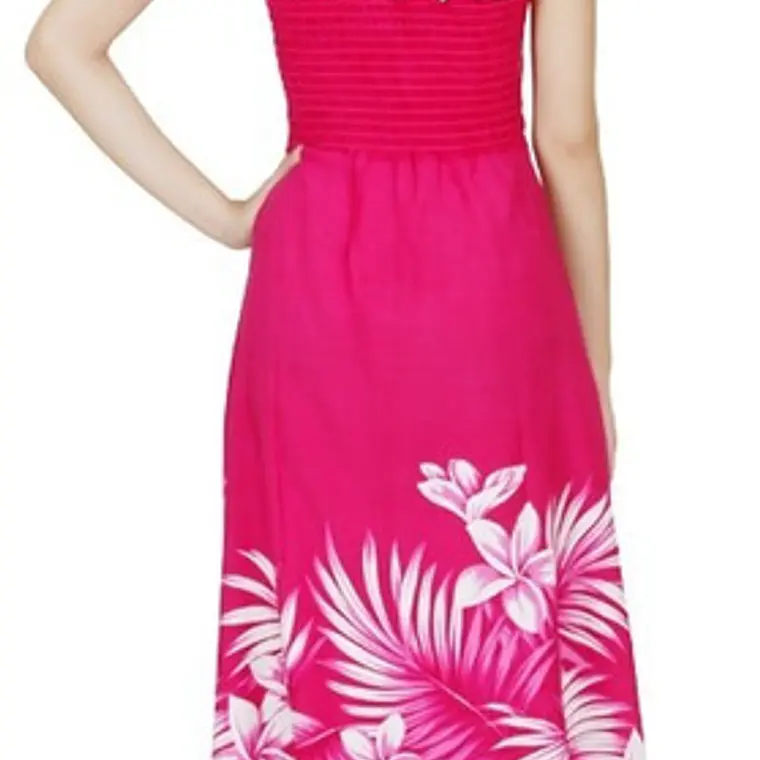 Vestido Hawaii Hojas Cononut Y Tipanie   3