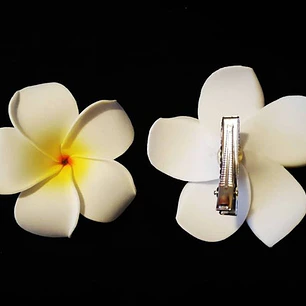 Pack 8 Flores Tipanie Blancas Para Cabello