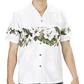 Camisa Hawaii Blanca Con Hibisco Y Hojas  - thumbnail 1