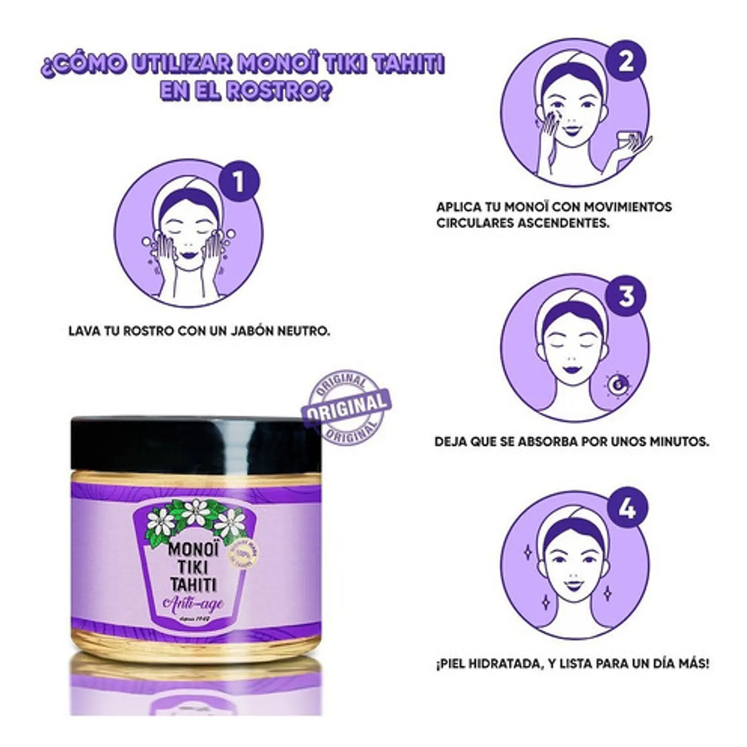 Regenerador Anti age Monoi Tiki Tahiti 120ml 7