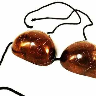 Sosten De Coco Liso Ideal Para Danzas Polinesicas