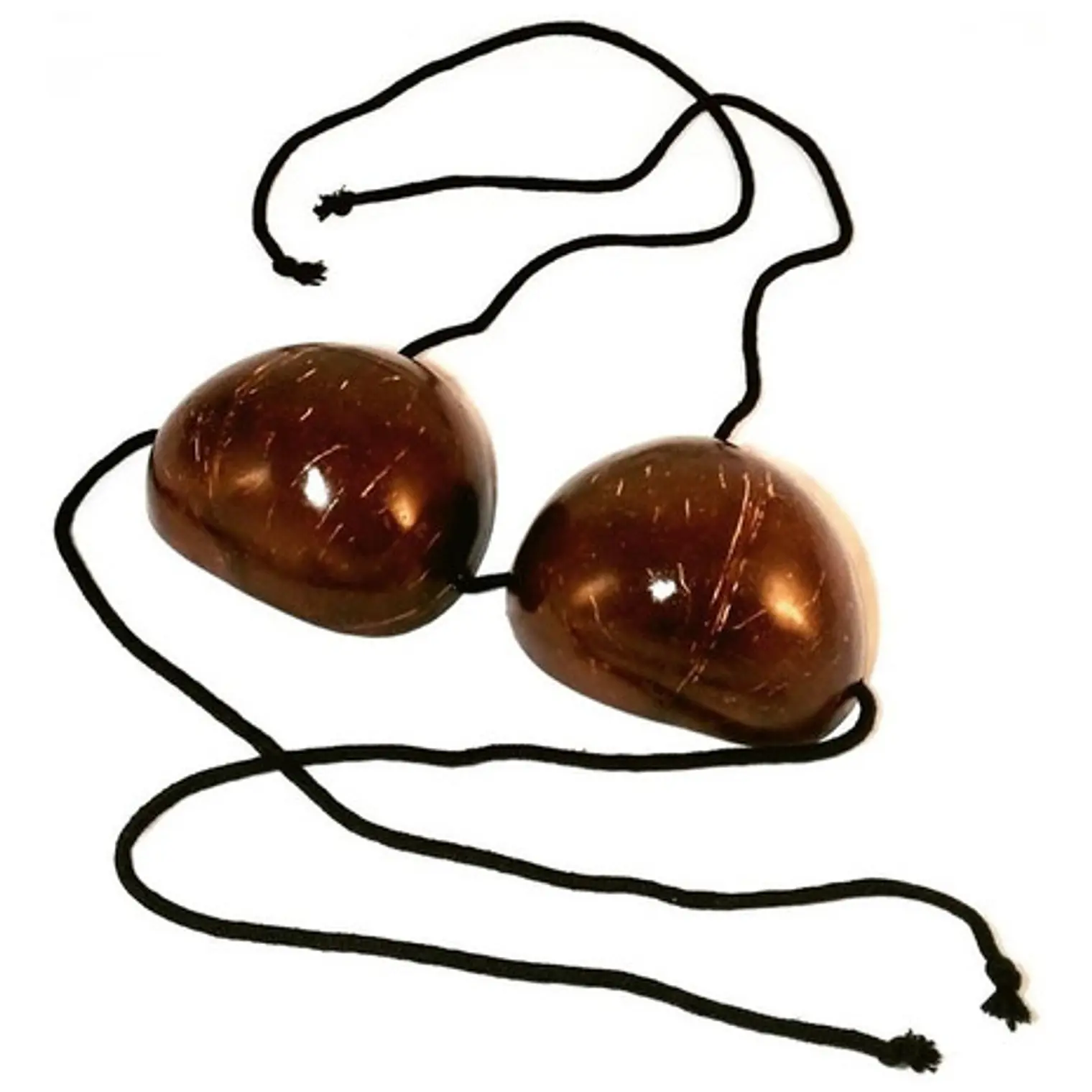 Sosten De Coco Liso Ideal Para Danzas Polinesicas 1