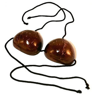 Sosten De Coco Liso Ideal Para Danzas Polinesicas