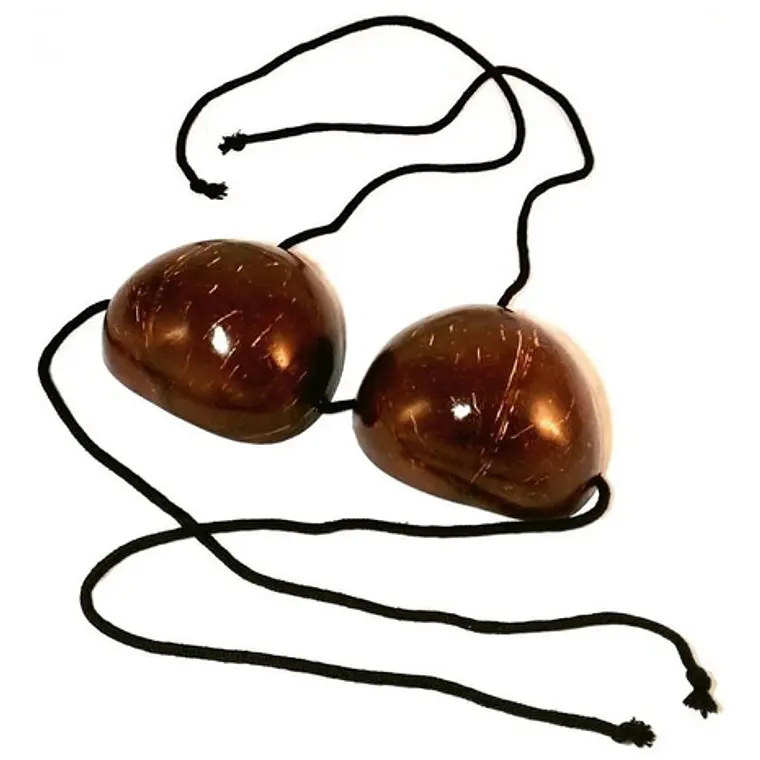 Sosten De Coco Liso Ideal Para Danzas Polinesicas 1