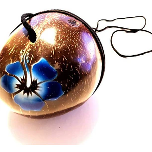 Cartera De Coco Con Cordón Y Cierre