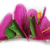 Flor Pinza 3 Hibiscos Lila de tela Para El Cabello