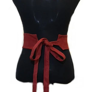 Cinturon Estampado Burdeo Ngümin Mapuche