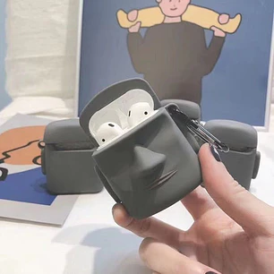 Funda Para Audifonos Apple AirPods Moai 3d