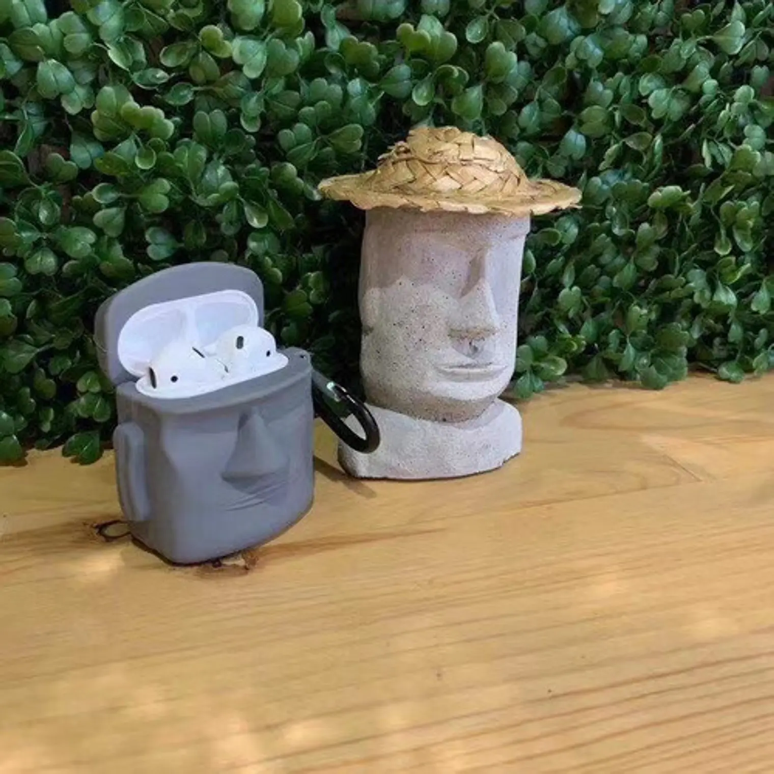 Funda Para Audifonos Apple AirPods Moai 3d 6