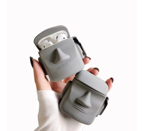 Funda Para Audifonos Apple AirPods Moai 3d