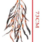 Cole De Plumas Cafe Para El Cabello Largo 73cm - Miniatura 2