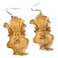 Aros Colgantes Rostro Madera Largo 6cm - thumbnail 2
