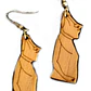 Aros Colgantes Moai De Perfil Madera 5cm - thumbnail 2