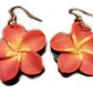 Aros Colgantes 3cm Tipanie Rojo Con Hoja (mediano)  3cm - thumbnail 1