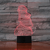 Lampara Acrilico Moai 3d Con Control Remoto Cambia De Color