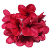 Flor Para Cabello Con Palito Tipanie Roja Texturada