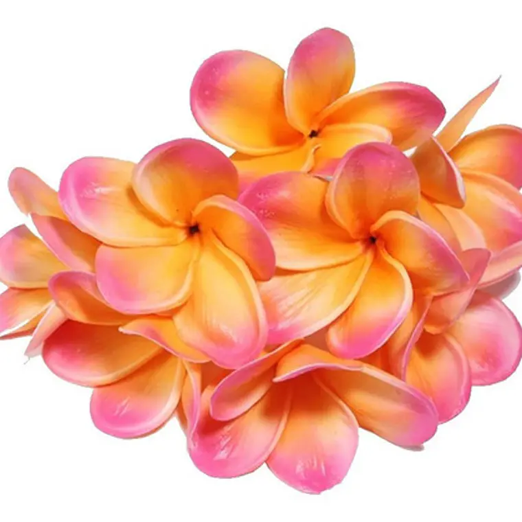 Flor Para El Cabello Con Palito Tipanie Coral  con rosado Texturada 1
