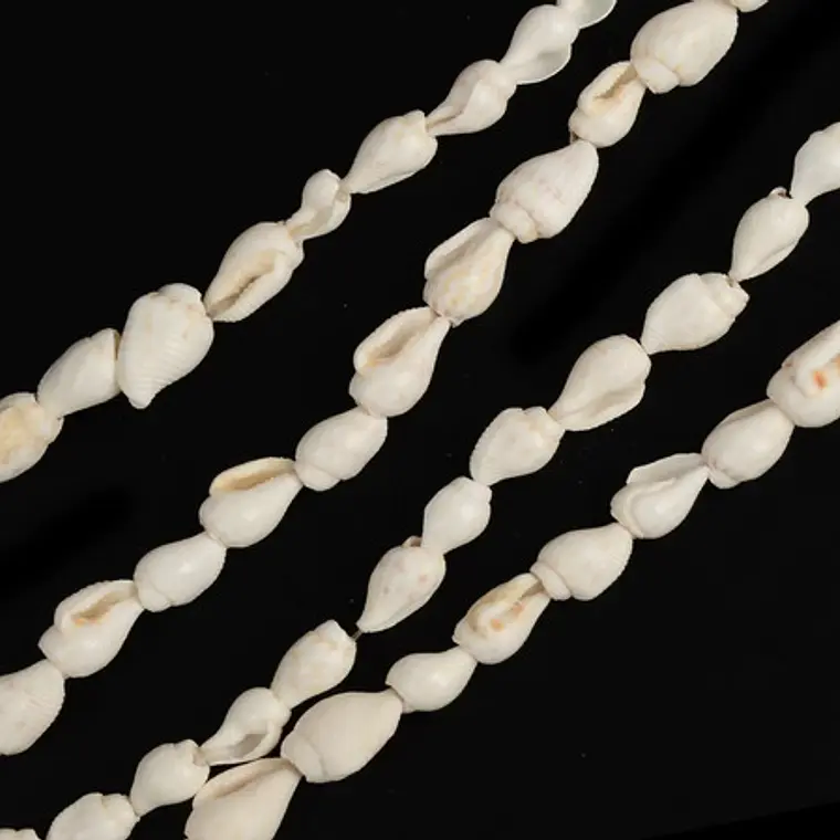 Collar De Conchitas Blanco Largo 120cm 8