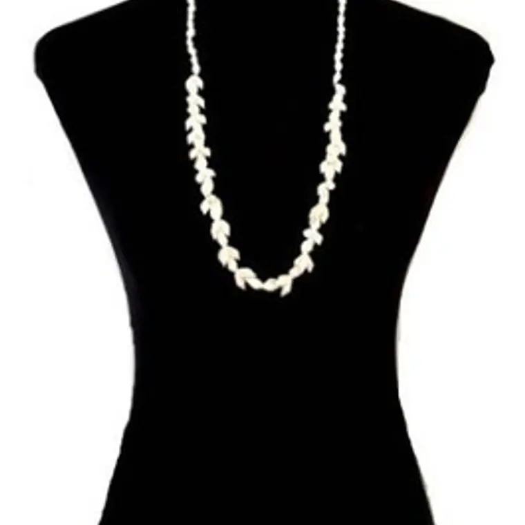 Collar De Conchitas Blanco Largo 40cm 2