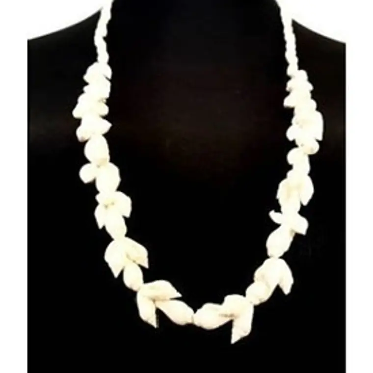 Collar De Conchitas Blanco Largo 40cm 1
