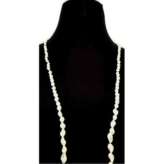 Collar De Conchitas Blanco Largo 120cm