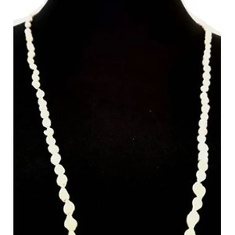 Collar De Conchitas Blanco Largo 120cm 6