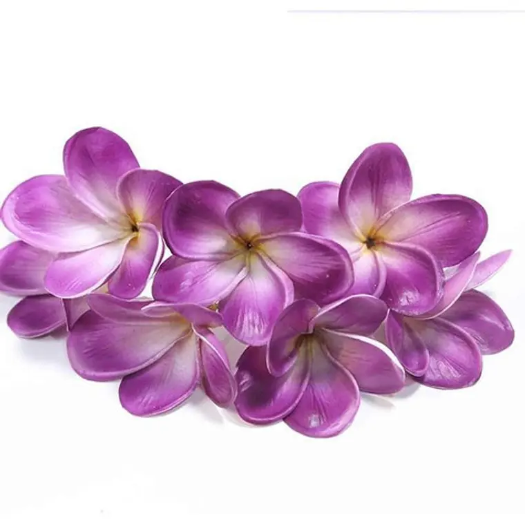 Flor Para El Cabello Con Palito Tipanie lila Texturada 1