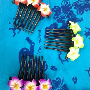 Peine Grande Con 3 Tipanie Color Verde Para El Cabello